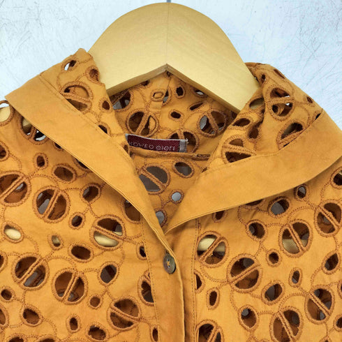 romeo gigli レース カットワーク ブラウス レディース  9T
